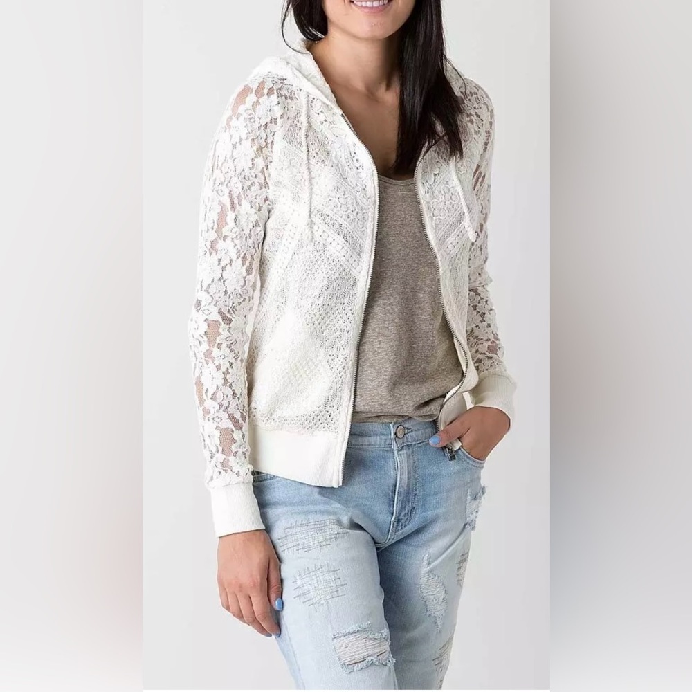 Miss Me Cream Pieced Jacket